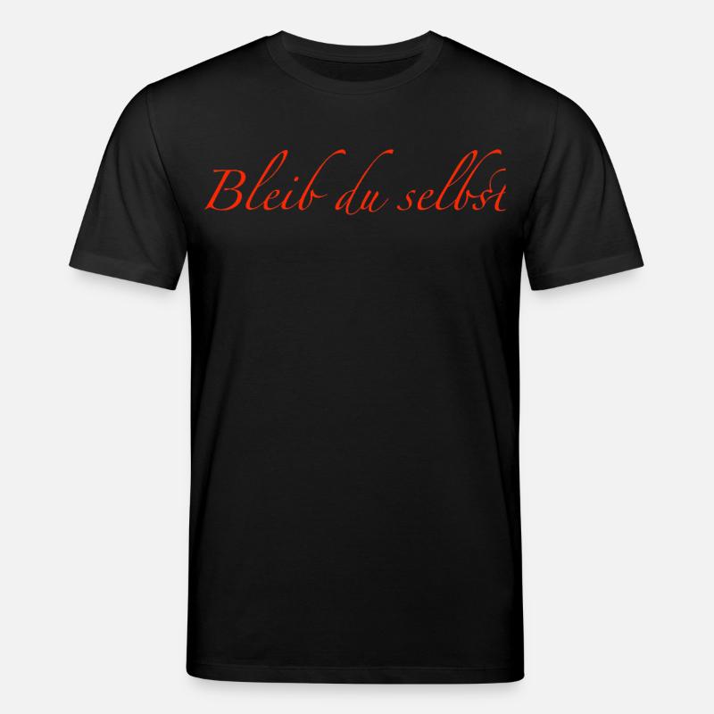 bleib du selbst - Stanley/Stella Unisex Bio-T-Shirt CREATOR - Schwarz