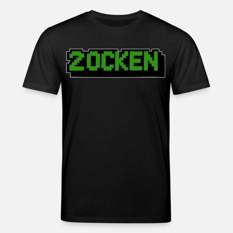 Lettering Zocken Retro Computer - T-shirt bio CREATOR Stanley/Stella Unisexe - noir