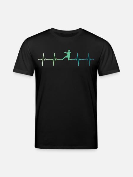 Handball, Herzschlag, Handball - Stanley/Stella Unisex Bio-T-Shirt CREATOR  - Schwarz