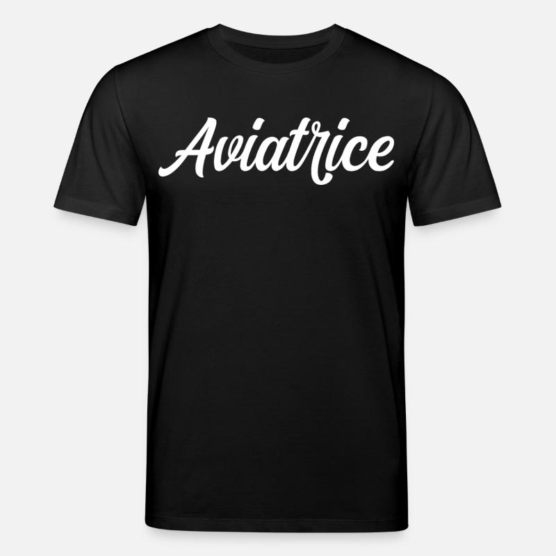 Fliegerpilot Flugzeugflug - Stanley/Stella Unisex Bio-T-Shirt CREATOR  - Schwarz