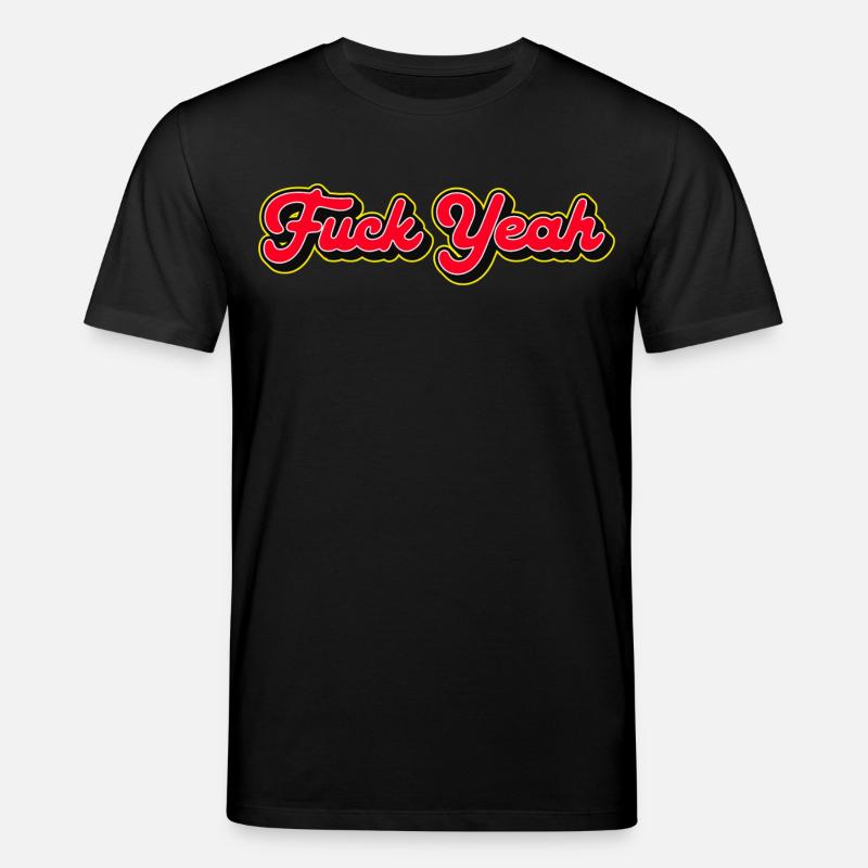 Fuck Yeah 3D Red Script - T-shirt bio CREATOR Stanley/Stella Unisexe - noir