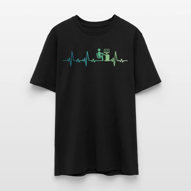 Heartbeat Programmer Developer Stanley/Stella CREATOR Unisex Organic T-Shirt