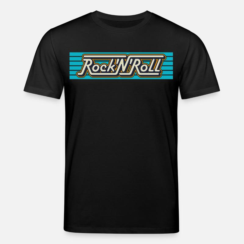 Rock 'n' Roll Retro-Typografie-Logo - Stanley/Stella Unisex Bio-T-Shirt CREATOR  - Schwarz