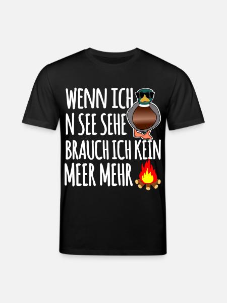 Ente am See - Stanley/Stella Unisex Bio-T-Shirt CREATOR - Schwarz