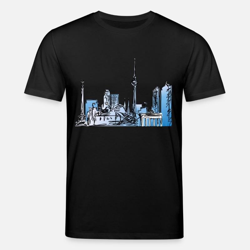 Berlin gezeichnet - Stanley/Stella Unisex Bio-T-Shirt CREATOR  - Schwarz