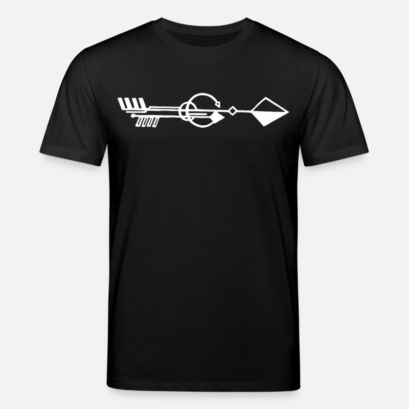 Flèche blanche étrange - T-shirt bio CREATOR Stanley/Stella Unisexe - noir