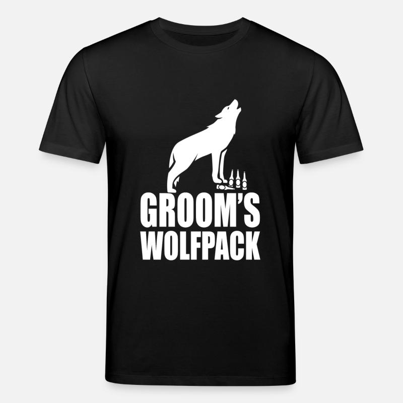 Groom's Wolfpack - Stanley/Stella Unisex Bio-T-Shirt CREATOR  - Schwarz