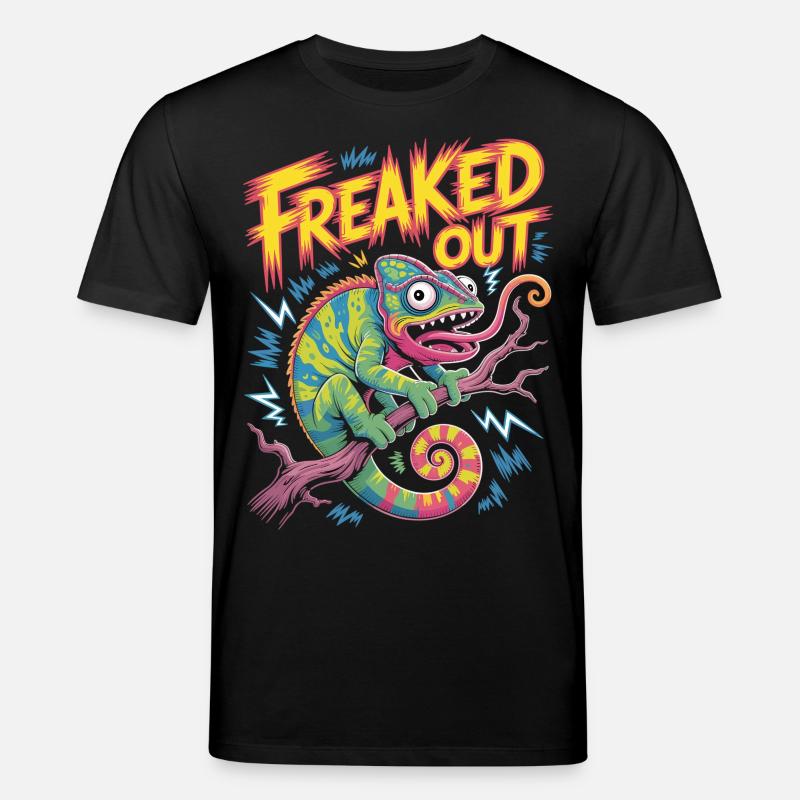 Chemise caméléon flippée - T-shirt bio CREATOR Stanley/Stella Unisexe - noir