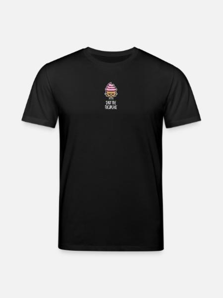 Funny Cupcake Sayings Shut the fucupcake fuck up - Stanley/Stella CREATOR Unisex Organic T-Shirt - black