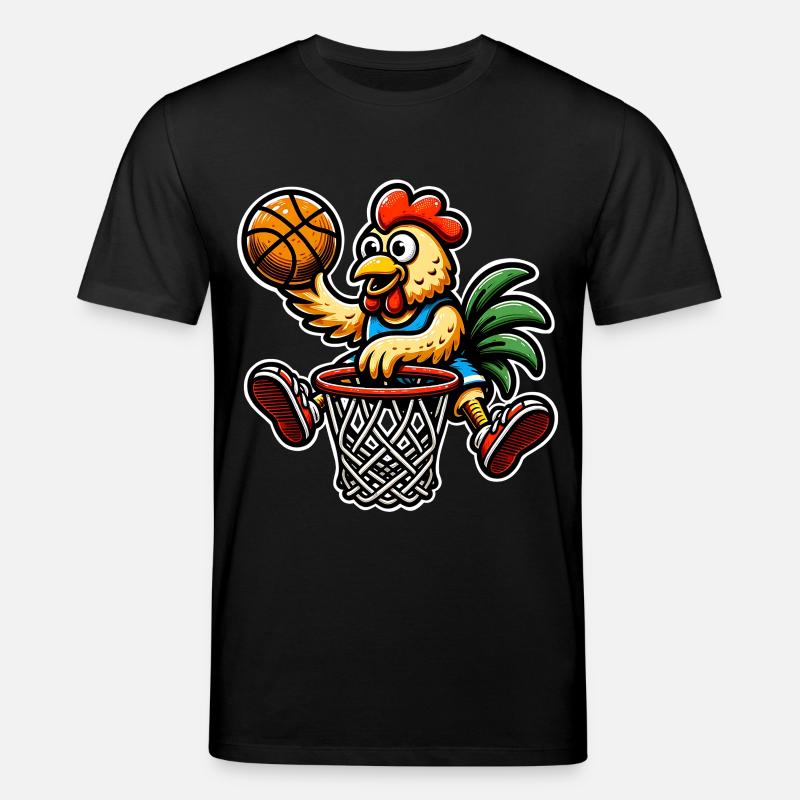 Poulet de basket-ball - T-shirt bio CREATOR Stanley/Stella Unisexe - noir
