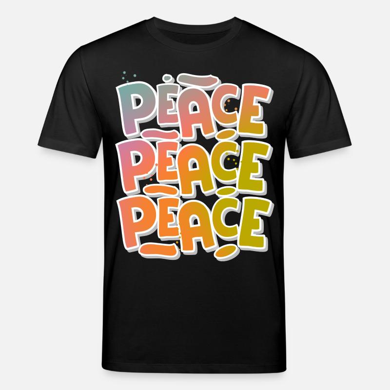 Peace Frieden - Stanley/Stella Unisex Bio-T-Shirt CREATOR - Schwarz