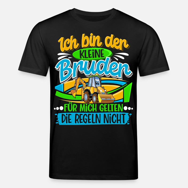 Kleiner Bruder Bagger - Stanley/Stella Unisex Bio-T-Shirt CREATOR - Schwarz