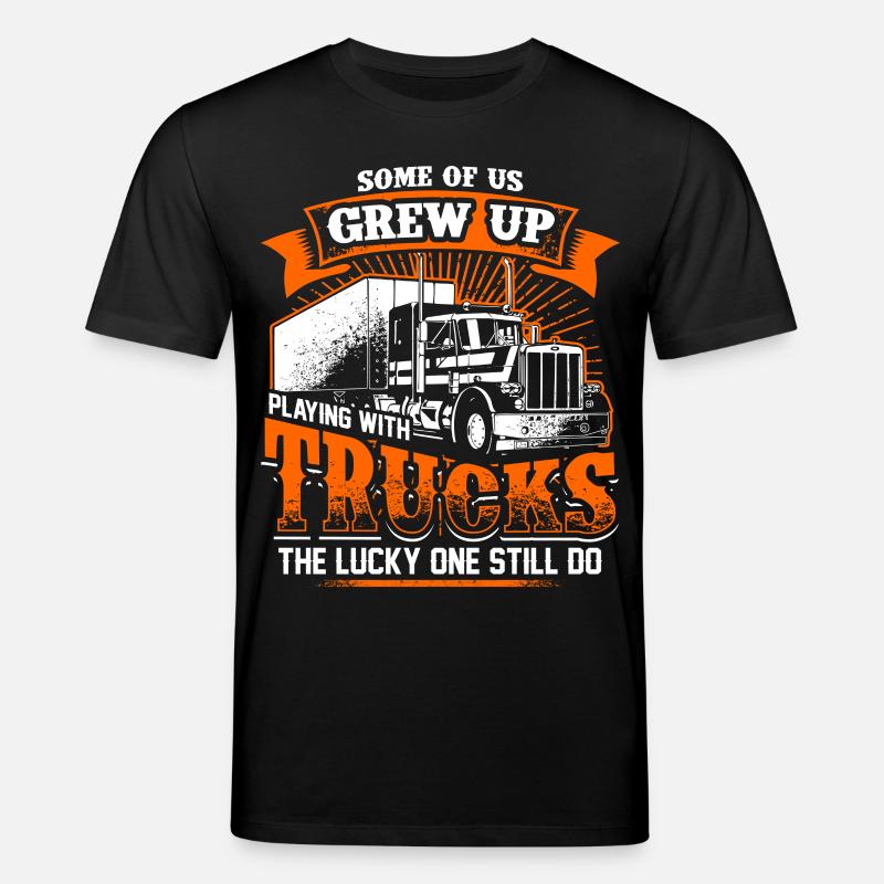 Grew Up - Trucker - EN - Stanley/Stella Unisex Bio-T-Shirt CREATOR  - Schwarz