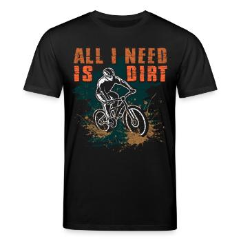 Mountain bikers - Stanley/Stella CREATOR Unisex Organic T-Shirt - black - Front - Alina (178cm) & Michal (187cm)