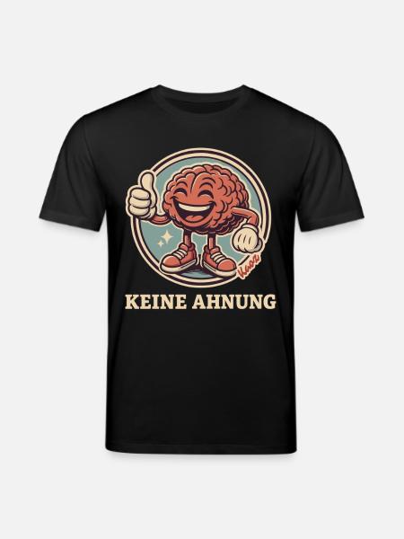 Keine Ahnung Gehirn - Stanley/Stella Unisex Bio-T-Shirt CREATOR - Schwarz