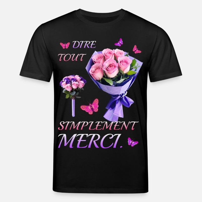 Dites simplement merci. - T-shirt bio CREATOR Stanley/Stella Unisexe - noir