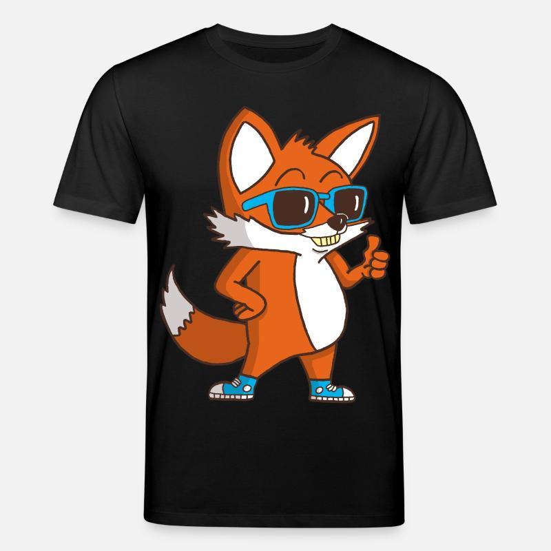 Cool Fox - Stanley/Stella Unisex Bio-T-Shirt CREATOR  - Schwarz