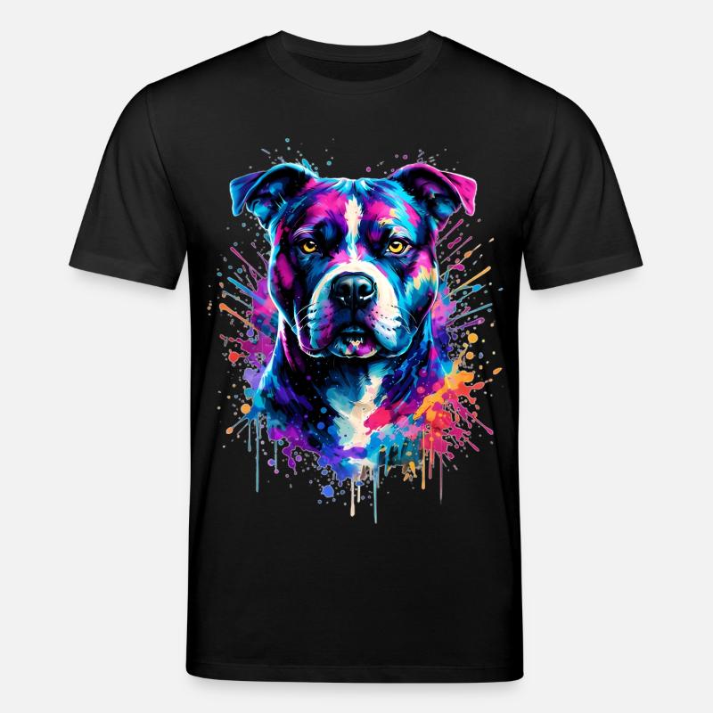 American Staffordshire Terrier - Stanley/Stella Unisex Bio-T-Shirt CREATOR  - Schwarz