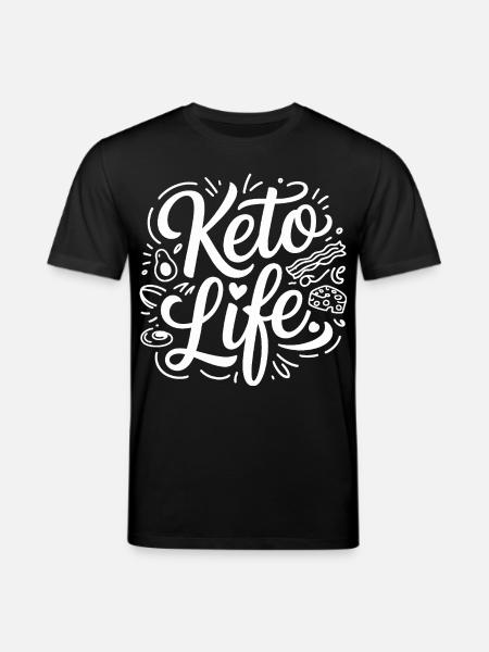 Keto Life Doodle - Stanley/Stella CREATOR Unisex Organic T-Shirt - black