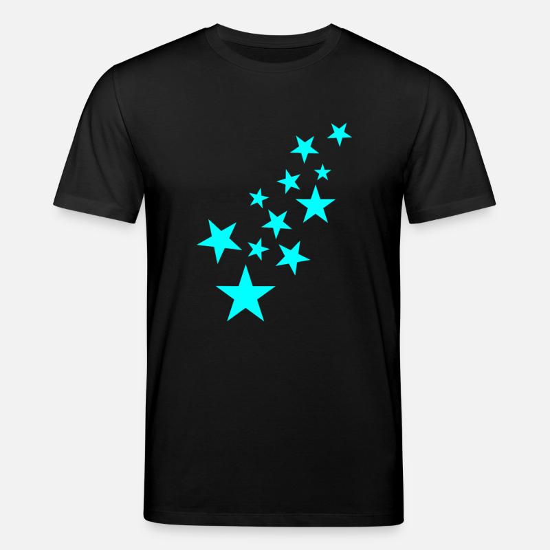 Stern Sternchen Muster Symbol - Stanley/Stella Unisex Bio-T-Shirt CREATOR  - Schwarz