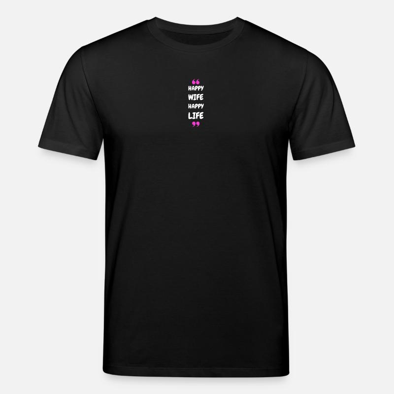 Femme Heureuse Vie Heureuse - T-shirt bio CREATOR Stanley/Stella Unisexe - noir