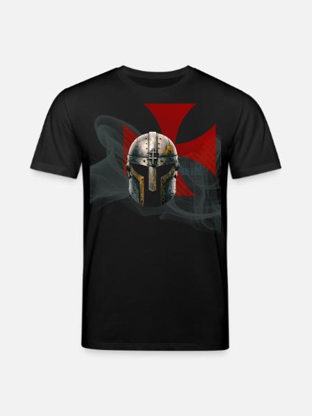 Medieval Templar helmet - Stanley/Stella CREATOR Unisex Organic T-Shirt - black