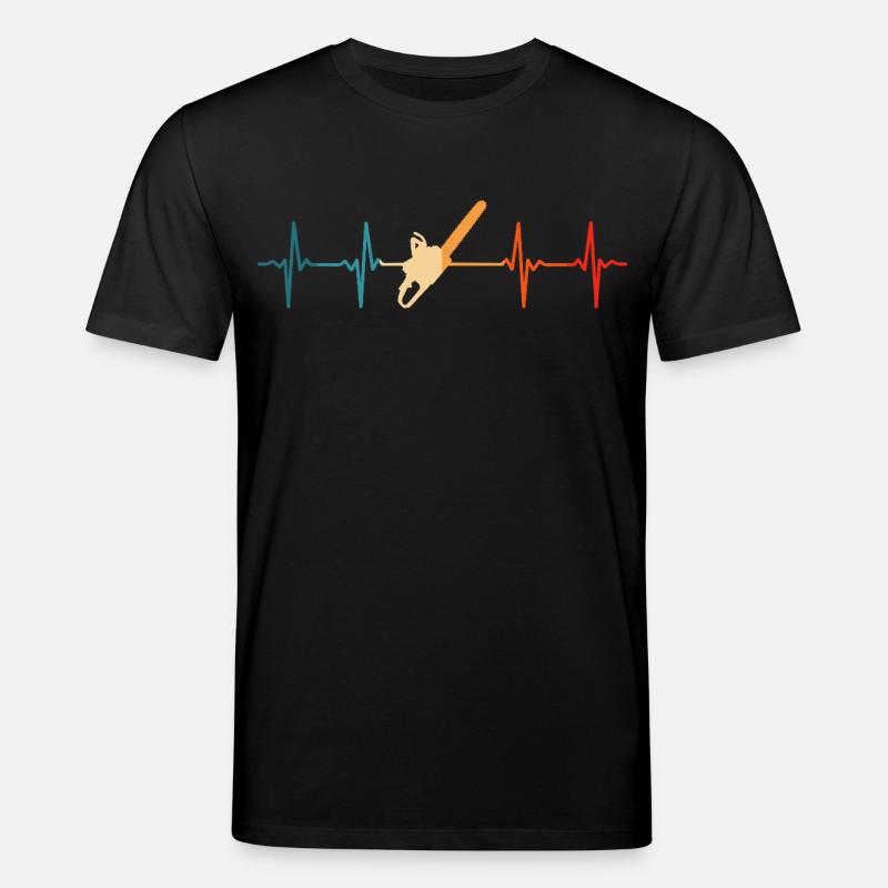 Lumberjack Heartbeat Tronçonneuse Lumberjack - T-shirt bio CREATOR Stanley/Stella Unisexe - noir