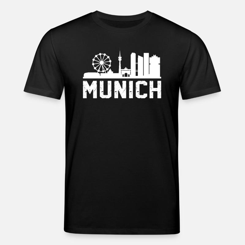 Munich Skyline - Stanley/Stella Unisex Bio-T-Shirt CREATOR  - Schwarz