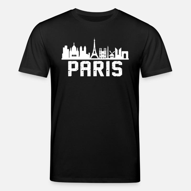 Paris Skyline - Stanley/Stella CREATOR Unisex Organic T-Shirt - black