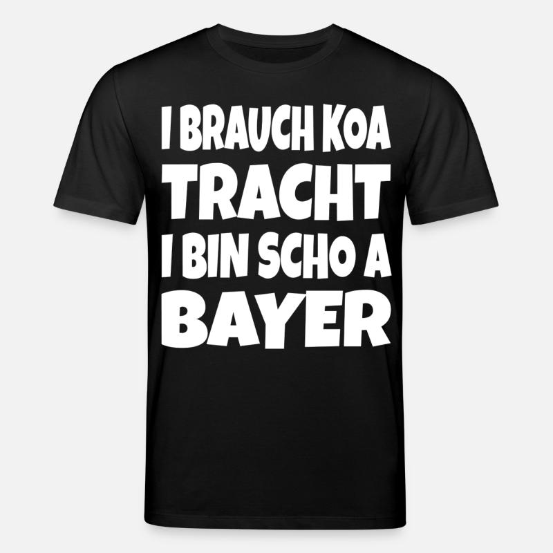I brauch koa Tracht... - Stanley/Stella Unisex Bio-T-Shirt CREATOR - Schwarz