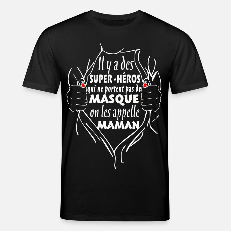 Maman Super-Héros - T-shirt bio CREATOR Stanley/Stella Unisexe - noir