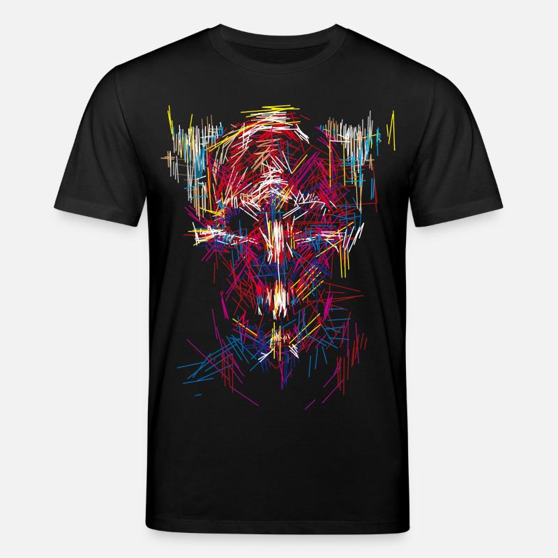 Halloween devil / Abstract - Stanley/Stella CREATOR Unisex Organic T-Shirt - black
