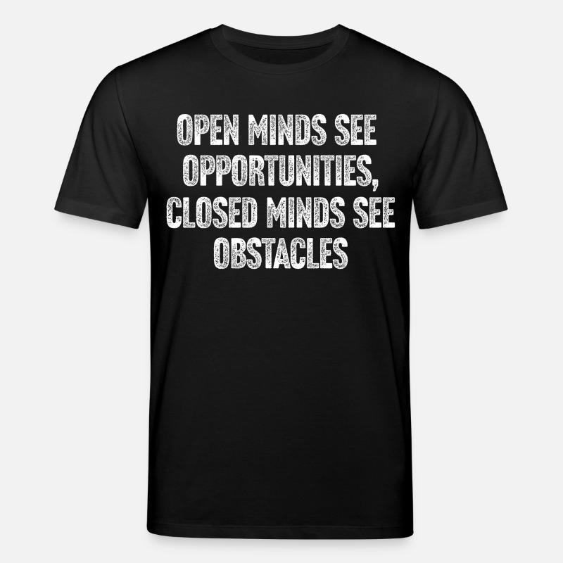 Open Minds Inspire Opportunities - Stanley/Stella CREATOR Unisex Organic T-Shirt - black