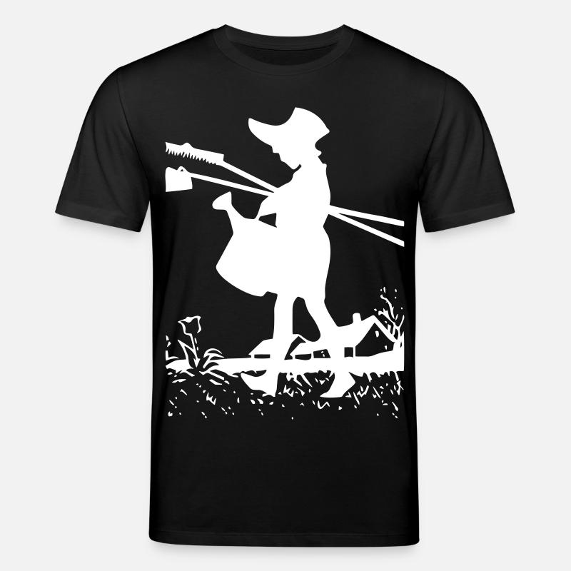 Gartenarbeit - Gießkanne - Harke - Garten - Stanley/Stella Unisex Bio-T-Shirt CREATOR  - Schwarz