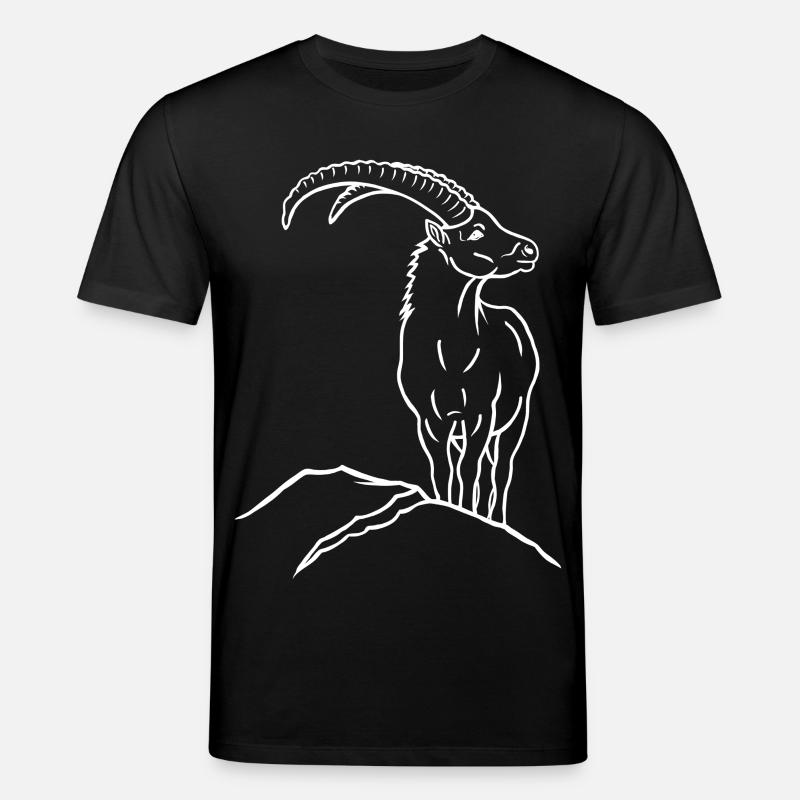 Steinbock - Stanley/Stella Unisex Bio-T-Shirt CREATOR  - Schwarz