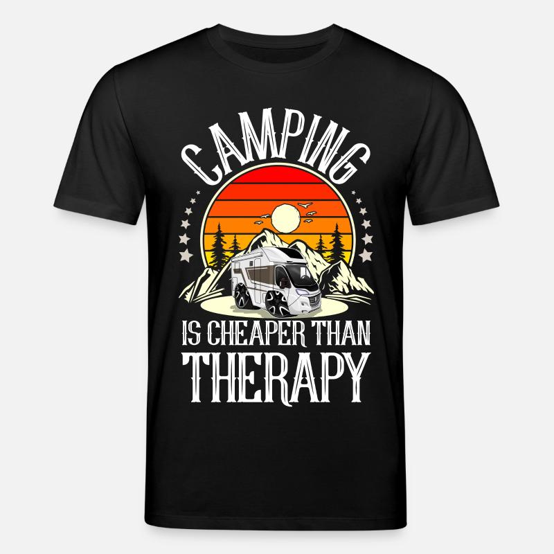 Camping Campen Camper - Stanley/Stella Unisex Bio-T-Shirt CREATOR  - Schwarz