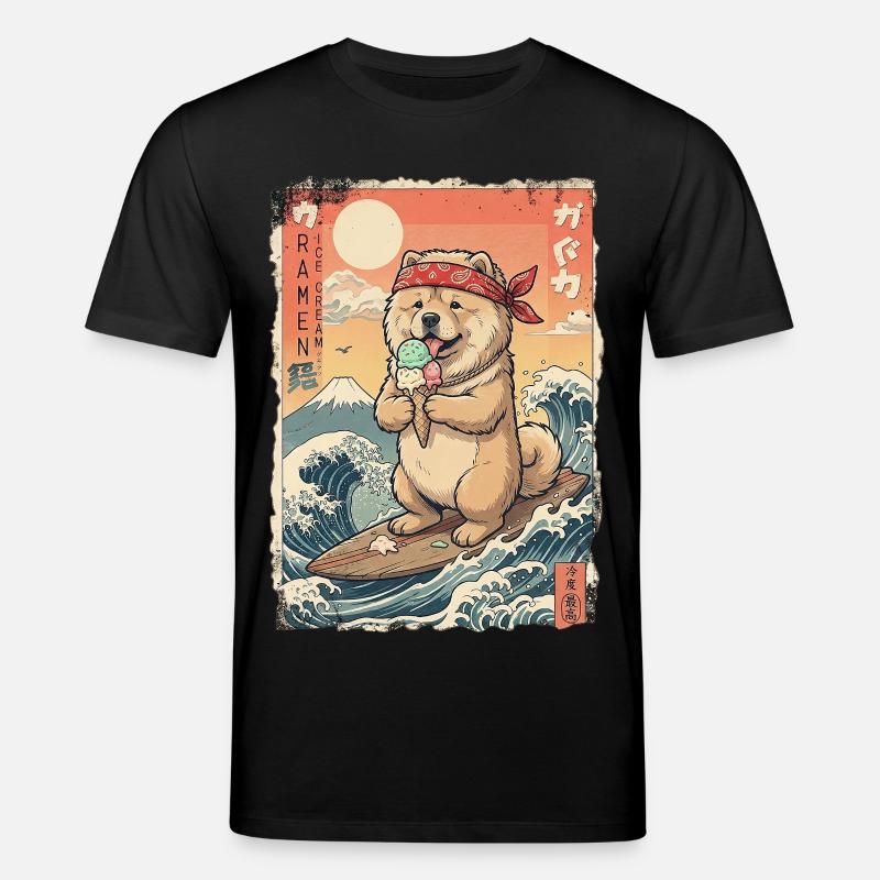 Chow Chow Kawaii - Stanley/Stella Unisex Bio-T-Shirt CREATOR  - Schwarz