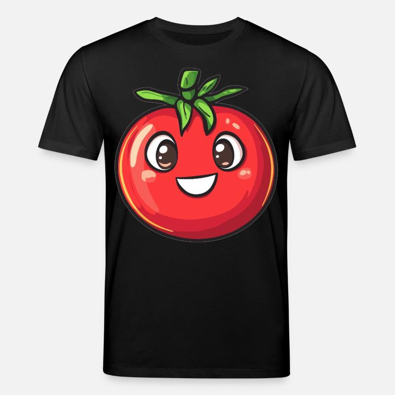 Fröhliche Tomate - Stanley/Stella Unisex Bio-T-Shirt CREATOR  - Schwarz