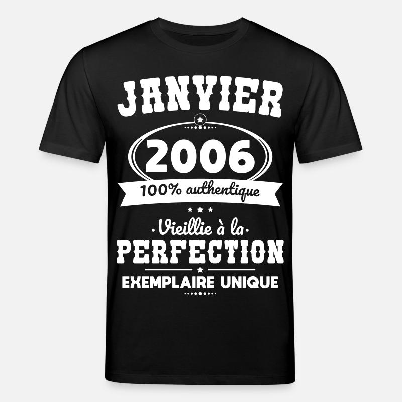 20-jähriges Jubiläum - Januar 2006 Perfektion - Stanley/Stella Unisex Bio-T-Shirt CREATOR  - Schwarz