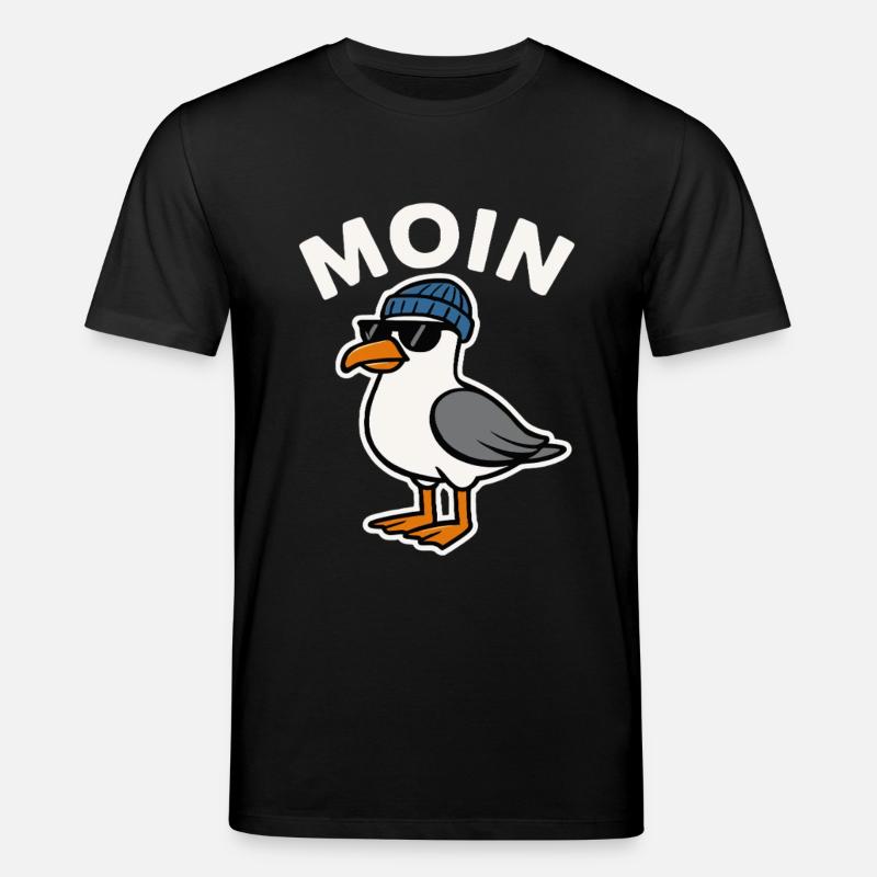 Moin Möwe - Stanley/Stella Unisex Bio-T-Shirt CREATOR  - Schwarz