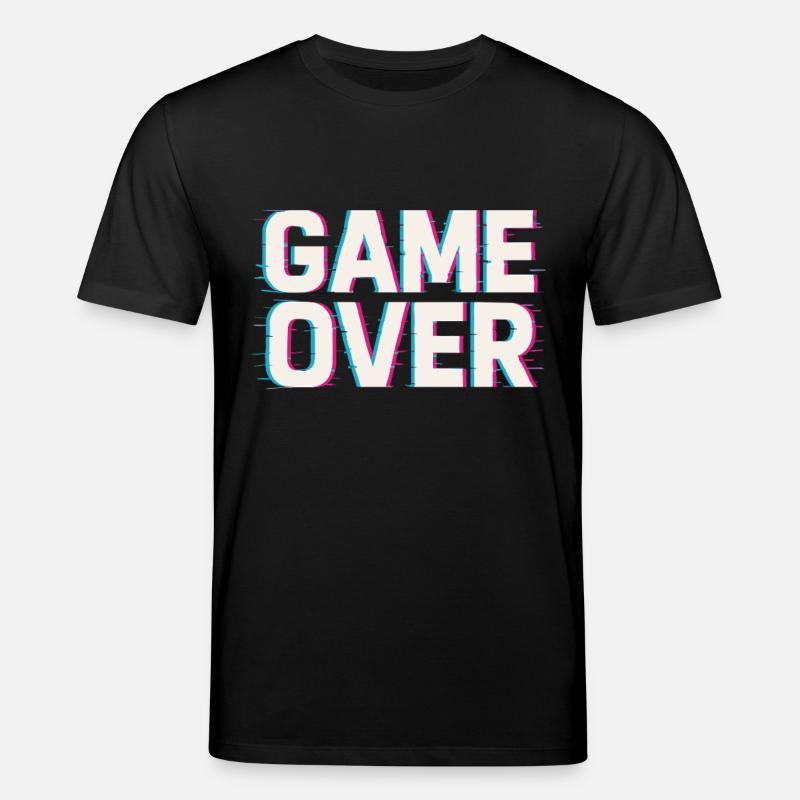 Game Over – Effet Glitch - T-shirt bio CREATOR Stanley/Stella Unisexe - noir