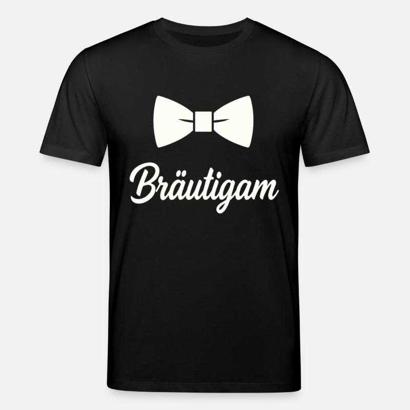 Bräutigam Fliege Hochzeit - Stanley/Stella Unisex Bio-T-Shirt CREATOR - Schwarz