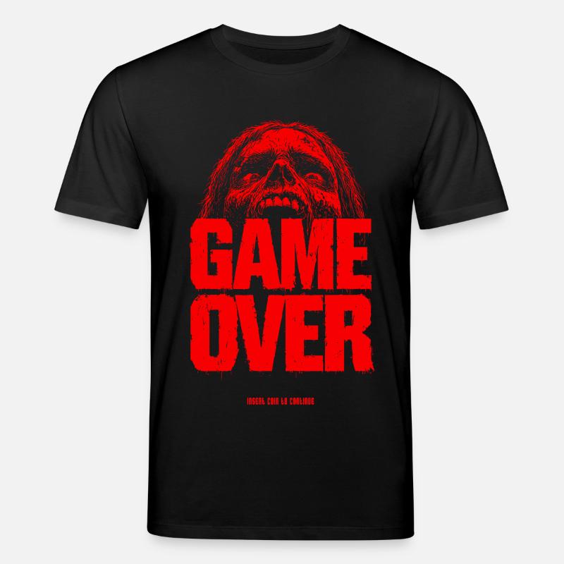 Game Over Retro Pixel - Stanley/Stella Unisex Bio-T-Shirt CREATOR  - Schwarz