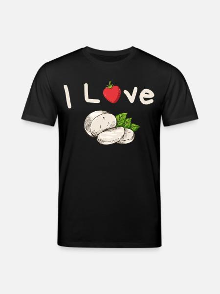 J’adore la tomate mozzarella - T-shirt bio CREATOR Stanley/Stella Unisexe - noir