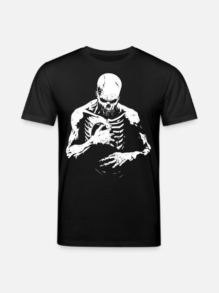 Decaying zombie reaches into chest - Stanley/Stella CREATOR Unisex Organic T-Shirt - black