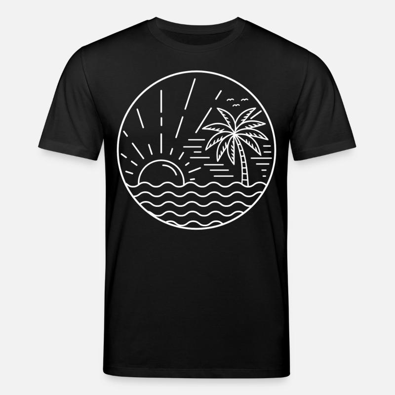 Sunset Circle - Stanley/Stella Unisex Bio-T-Shirt CREATOR - Schwarz