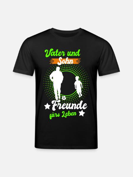 Vater und Sohn Freunde - Stanley/Stella Unisex Bio-T-Shirt CREATOR  - Schwarz