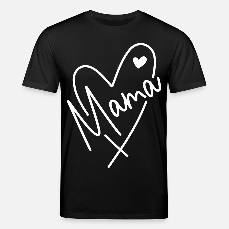 Mama Herz - Stanley/Stella Unisex Bio-T-Shirt CREATOR - Schwarz