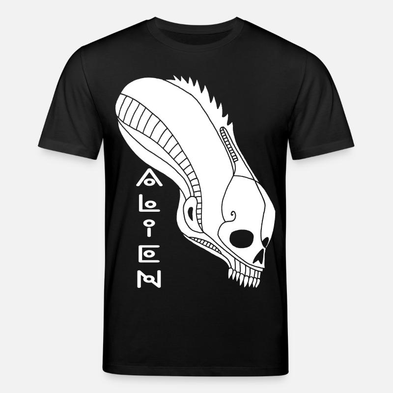 Crâne extraterrestre blanc - T-shirt bio CREATOR Stanley/Stella Unisexe - noir