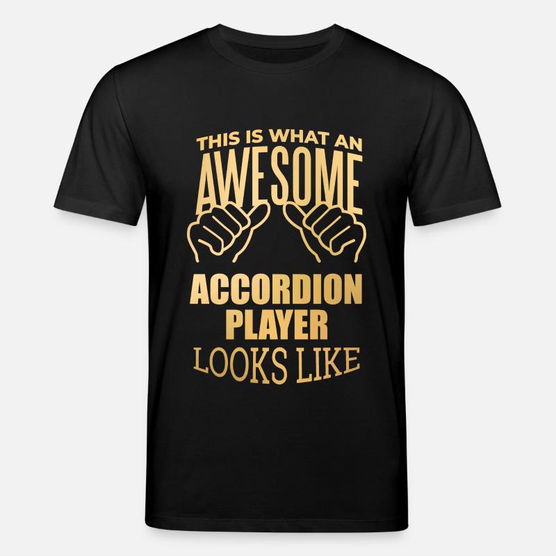 Akkordeon - Stanley/Stella Unisex Bio-T-Shirt CREATOR  - Schwarz
